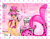 PRE-ORDER~NEW EXCLUSIVE~"Pink Bubble Mermaid HATS DAD 306"  Diamond Art Painting By Sherri Baldy
