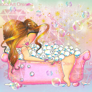 PRE-ORDER~NEW Shipping~Fluffy Girl Bubbles DAD# 41 Diamond Art Painting By Sherri Baldy