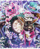 NEW SHIPPING~EXCLUSIVE~ Alice N Wonderland The Cat N The Rabbit! DAD#133 Diamond Art Painting